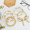 2 Bags 2 Colors Round Acrylic Bead Stretch Bracelets for Women BJEW-GO0001-08-4