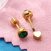 Ion Plating(IP) 304 Stainless Steel Stud Earrings EJEW-A118-14G-01-3