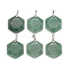 Natural Green Aventurine Pendants G-E487-95E-1