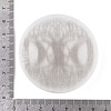 Flat Round Natural Selenite Slice Coasters DJEW-C015-02D-01-3