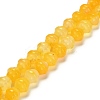 Natural Yellow Agate(Dyed & Heated) Beads Strands G-G203-02A-2