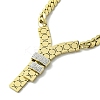 304 Stainless Steel with Cubic Zirconia Necklace NJEW-Q322-01G-3
