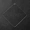 Transparent Acrylic Blank Pendants TACR-Z003-01B-2