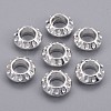 Tibetan Style Alloy European Beads TIBEB-EAA386Y-S-FF-2