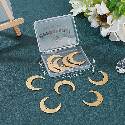 10Pcs 201 Stainless Steel 2-Loop Connector Charms STAS-BBC0001-21-1