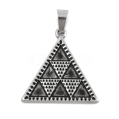 304 Stainless Steel Pendants STAS-D112-09AS-1