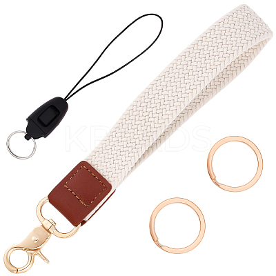 1Pc Nylon Stretch Band Wristlet Keychains KEYC-CL0001-38D-1