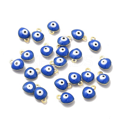 304 Stainless Steel Evil Eye Enamel Charms STAS-G302-02G-04-1