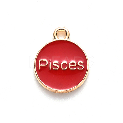 Alloy Enamel Pendants ENAM-SZ0001-28B-H-1