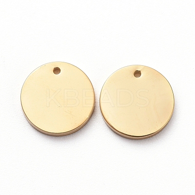 PVD Vacuum Plating 304 Stainless Steel Stamping Blank Tag Charms X-STAS-G215-11G-1