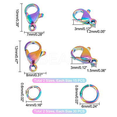 DIY Jewelry Making Finding Kit STAS-UN0033-57-1