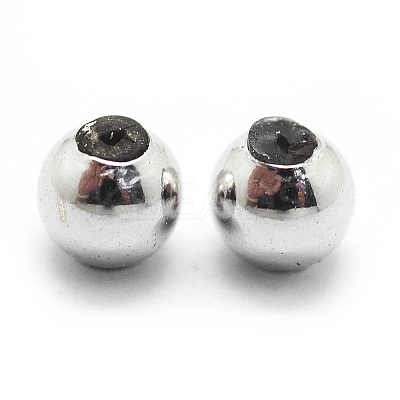 Anti-Tarnish Rhodium Plated 925 Sterling Silver Beads STER-I016-106A-P-1