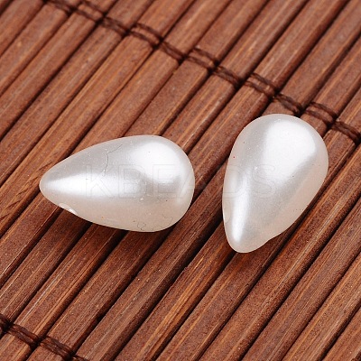 Teardrop Imitation Pearl Acrylic Beads X-OACR-L004-6048-1