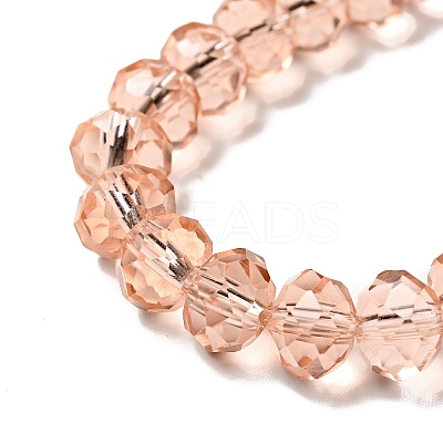 Handmade Imitate Austrian Crystal Faceted Rondelle Glass Beads X-G02YI0N2-1