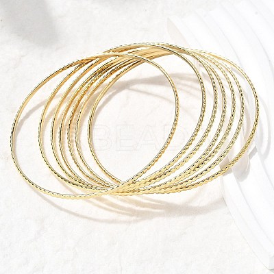 7Pcs 201 Stainless Steel Bangles for Women BJEW-Z151-04G-01-1
