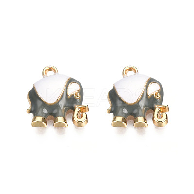 Alloy Enamel Pendants X-ENAM-S119-012C-1