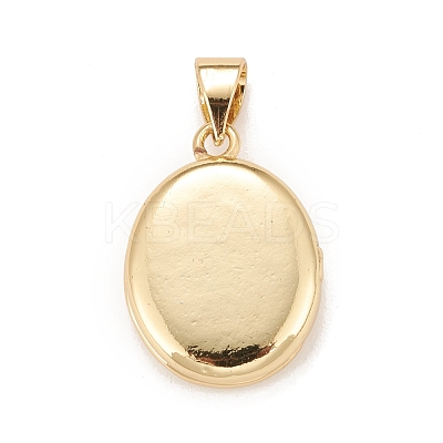 Brass Micro Pave Cubic Zirconia Locket Pendants KK-A161-41G-1