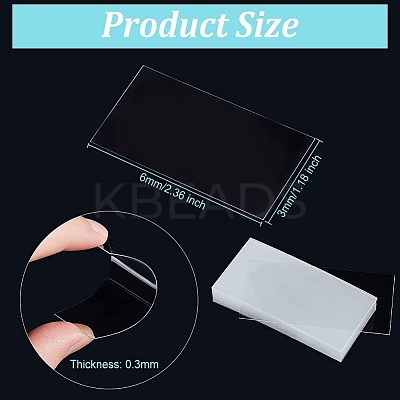 PVC Tag Shelf Label Holders LS-FIND-WH0038-08-1