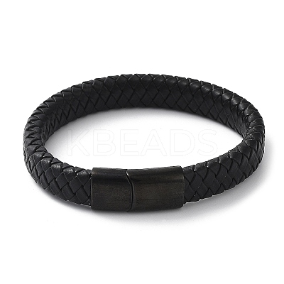 Braided Leather Cord Bracelets LS-BJEW-I200-09EB-1