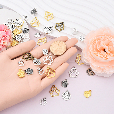 50Pcs 10 Styles Alloy Charms FIND-YW0006-65-1