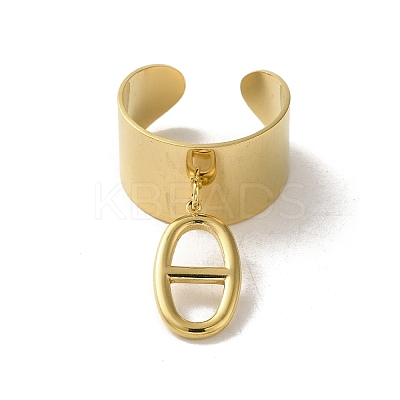 304 Stainless Steel Open Cuff Rings RJEW-K258-04G-1