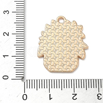 Small Potted Plant with Dog Alloy Enamel Pendants ENAM-I083-01KCG-05-1