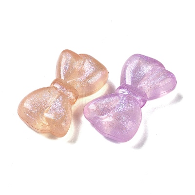 Luminous Transparent Acrylic Beads OACR-G033-06B-1
