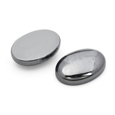 Non-magnetic Synthetic Hematite Cabochons G-P162-04-18x25mm-01-1