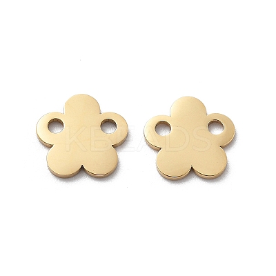 304 Stainless Steel Laser Cut Flower Connector Charms STAS-M111-12G-01-1