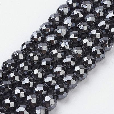 Non-Magnetic Synthetic Hematite Beads Strands HEMA-10D-1-1