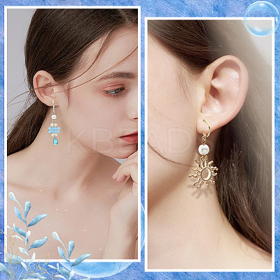 24Pcs 6 Colors 304 Stainless Steel Stud Earring Findings STAS-SC0009-55-1