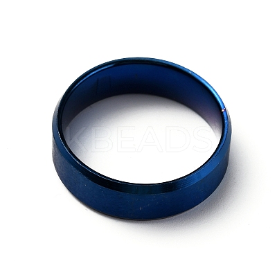 201 Stainless Steel Wide Band Finger Rings for Women Men RJEW-WH0009-13H-BU-1