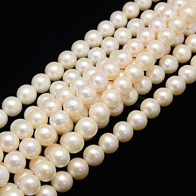 Natural Cultured Freshwater Pearl Beads Strands PEAR-L001-H-13-01-1