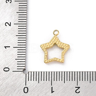 304 Stainless Steel Rhinestone Pendants STAS-M110-23G-1