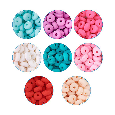 400Pcs 8 Colors Handmade Polymer Clay Beads CLAY-PJ0001-01-1