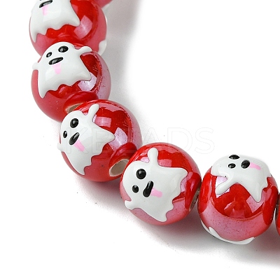 Handmade Porcelain Beads Strands PORC-A025-01C-1