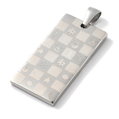 Christmas 304 Stainless Steel Pendants STAS-Z098-39P-1
