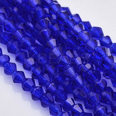 Faceted Bicone Glass Beads Strands LS-EGLA-P017-4mm-08-1