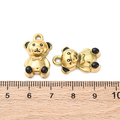 304 Stainless Steel Enamel Pendants STAS-B085-35G-02-1