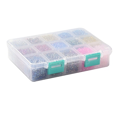 375G 15 Colors Glass Seed Beads SEED-JP0004-05-4mm-1