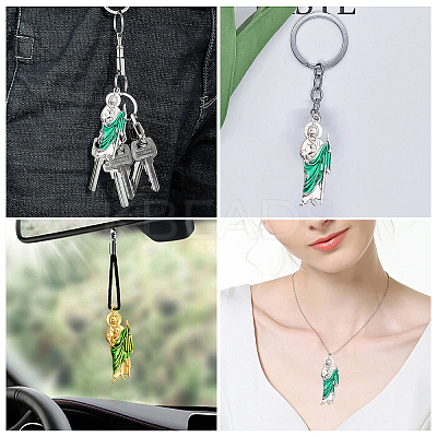 12Pcs 2 Colors Alloy Enamel Big Pendants ENAM-CA0001-54-1