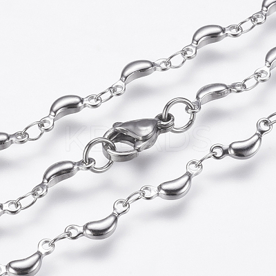 Non-Tarnish 304 Stainless Steel Chain Necklaces STAS-P164-17P-1