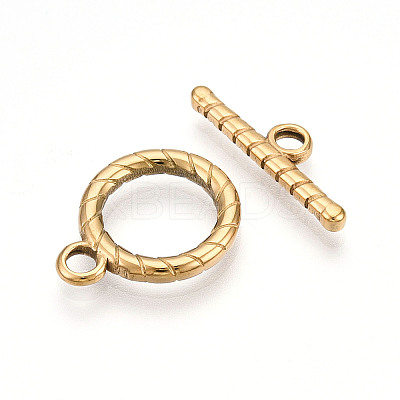 304 Stainless Steel Toggle Clasps STAS-N109-25G-1