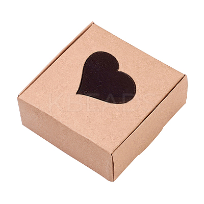 Square Kraft Paper Gift Storage Boxes CON-CJ0001-14-1