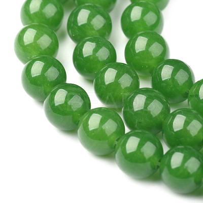 15~16 inch Natural Chinese jade/Southern Jade Round Beads Strands X-GSR063-1