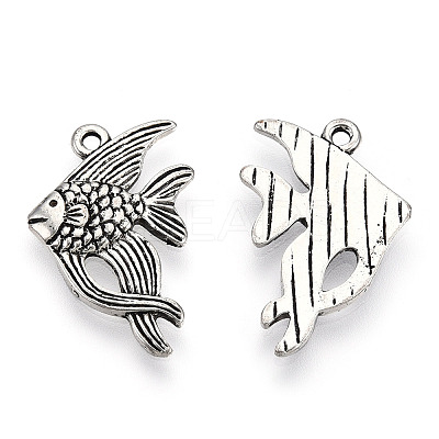 Tibetan Style Alloy Pendants PALLOY-T075-201AS-1