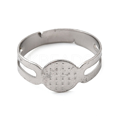 316 Stainless Steel Pad Ring Settings LS-X-STAS-D375-03P-1