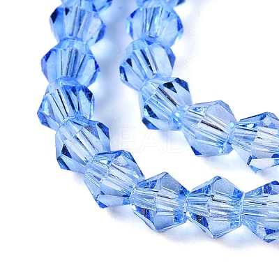 Gradient Color Baking Paint Glass Bead Strands DGLA-A039-T2mm-A020-1