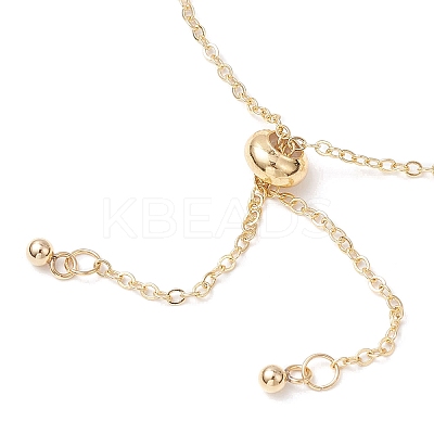 Handmade Brass Curb Chains & Cable Chains Slider Bracelets BJEW-JB11812-01-1