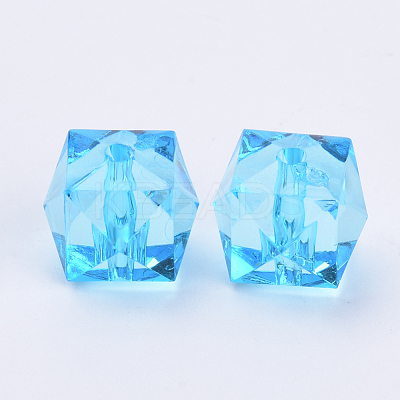 Transparent Acrylic Beads TACR-Q259-10mm-V40-1